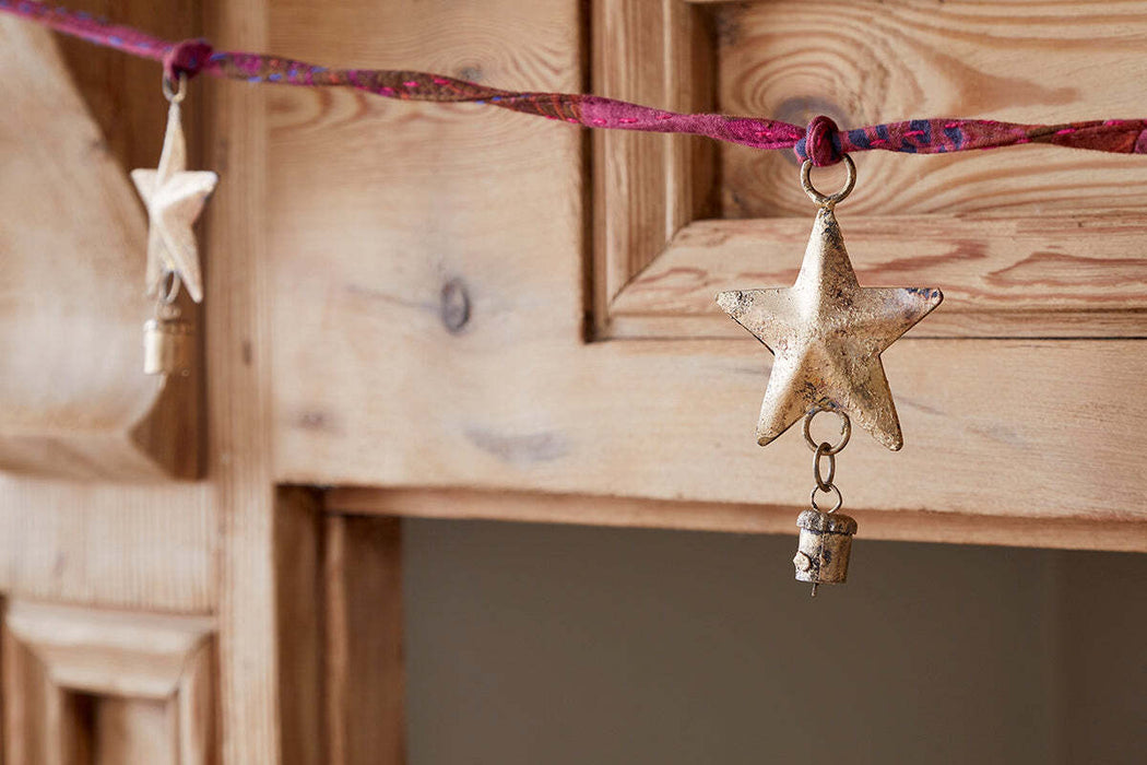 Didi Star Garland Antique Brass