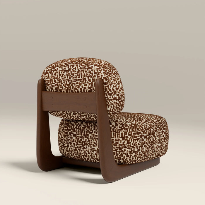 Didsbury Accent Chair | Ochre Boucle & Walnut