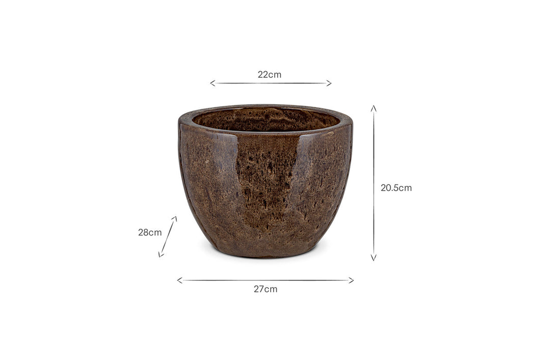 Dunai Terracotta Planter - Brown