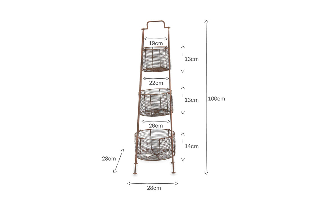 Inkollu Three-Tiered Storage Stand
