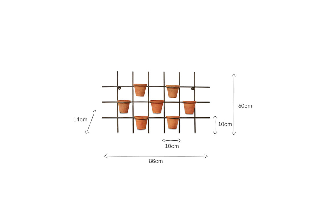 Jara Terracotta Wall Hung Planter