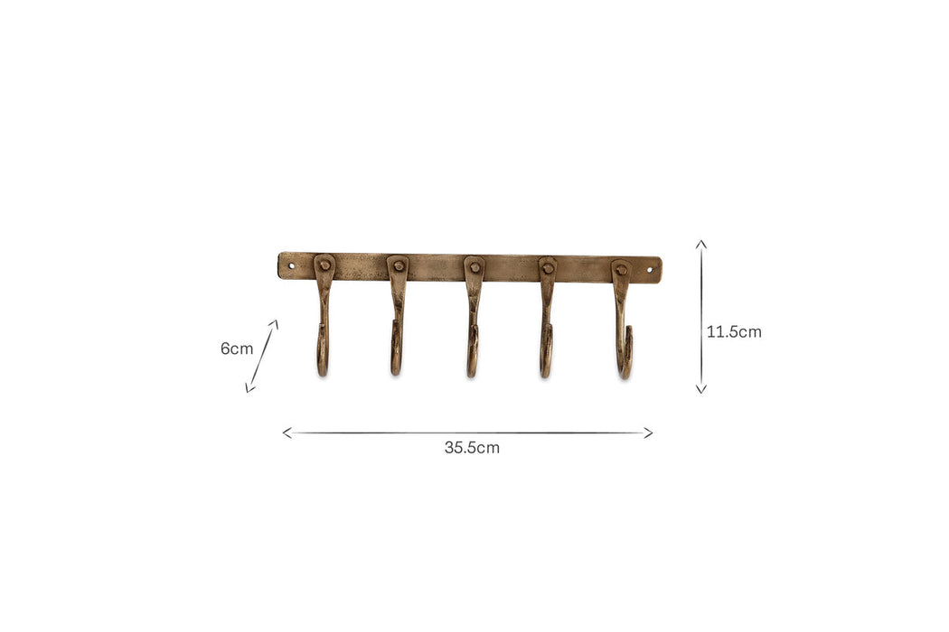 Kuna Iron Hooks Antique Brass