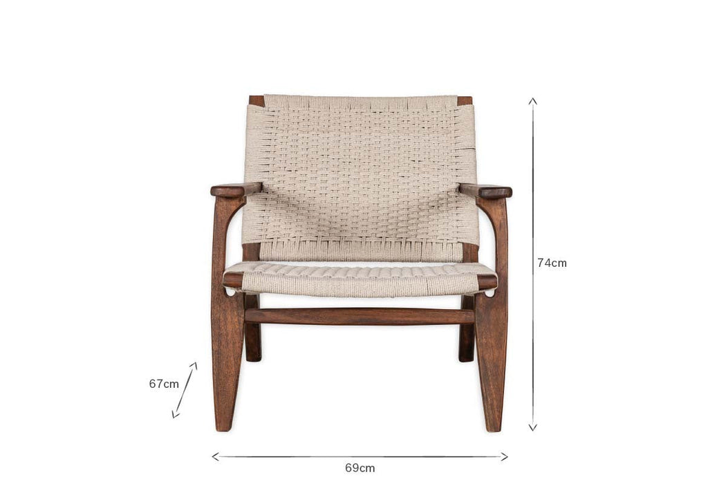 Surat Woven Lounger - Natural