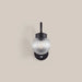 Abbott Outdoor Wall Light | Ribbed Glass & Black