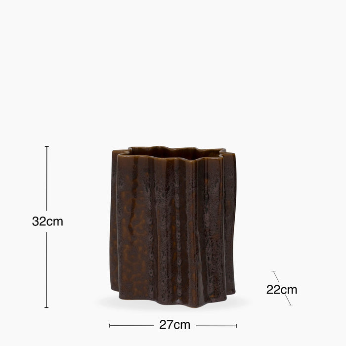 Rhys Plant Pot | Burnt Umber