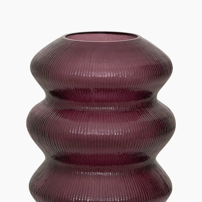 Indra Recycled Glass Vase | Grape