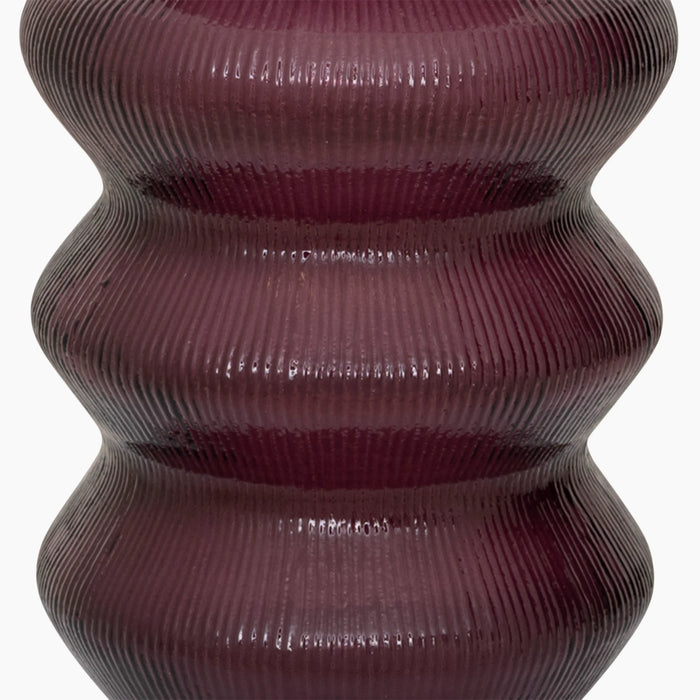 Indra Recycled Glass Vase | Grape