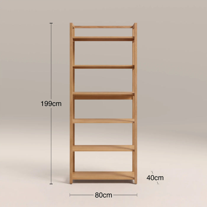 Albi Large Wooden Bookcase Oak