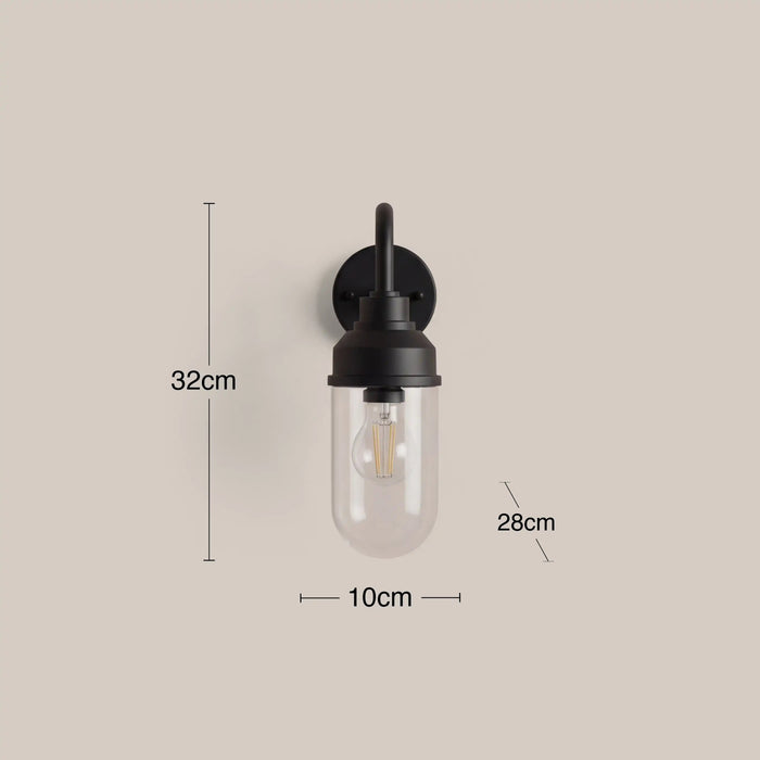 Dax Outdoor Wall Light Black