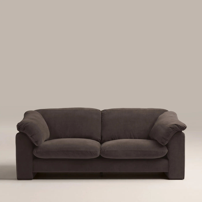 Renata 3 Seater Sofa Dark Brown Fabric
