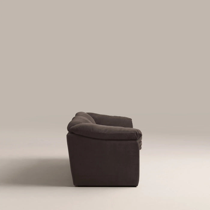 Renata 3 Seater Sofa Dark Brown Fabric