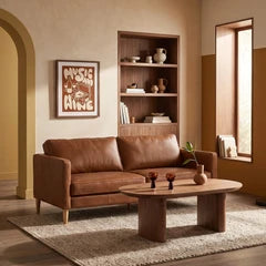 Sloane 3 Seater Sofa | Vintage Tan Leather