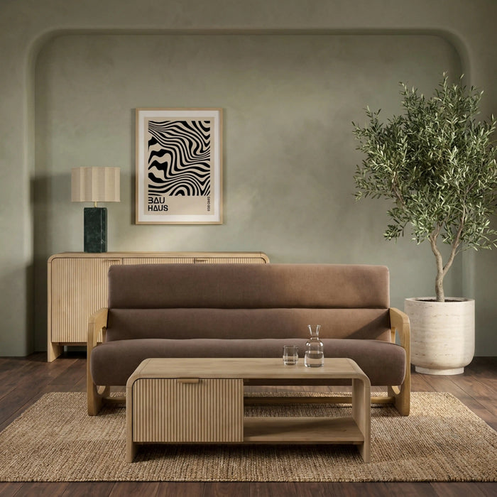 Tosca 3 Seater Sofa Sepia Brown Fabric