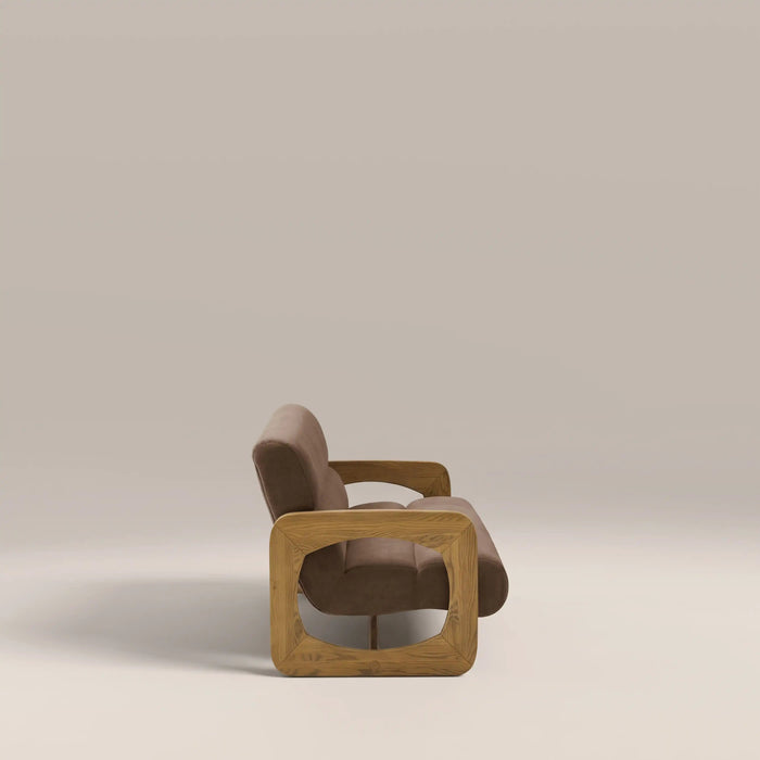 Tosca 3 Seater Sofa Sepia Brown Fabric