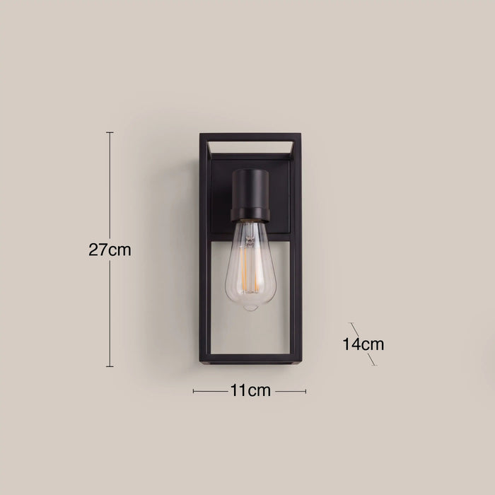 Stella Outdoor Wall Light Black
