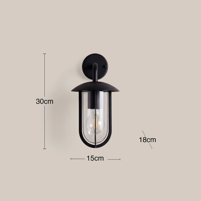 Verona Outdoor Wall Light Black