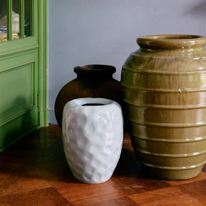 HKliving Earthenware Floor Vase Mint