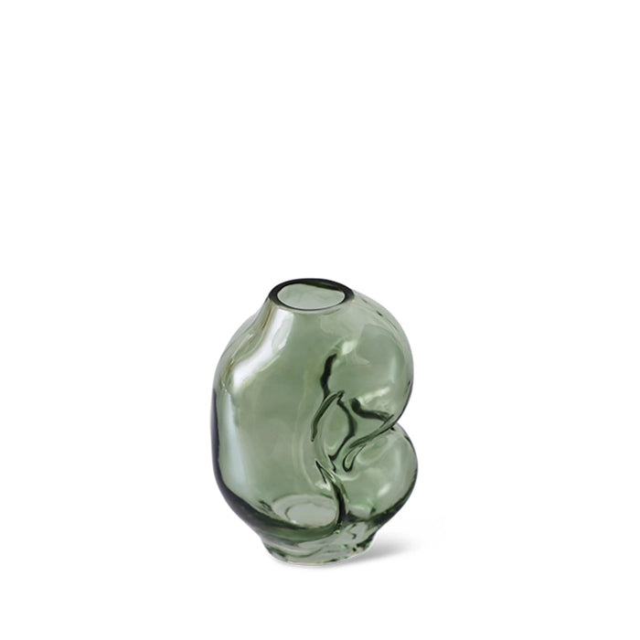 HKliving Gleam Glass Small Vase Olive