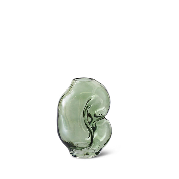HKliving Gleam Glass Small Vase Olive