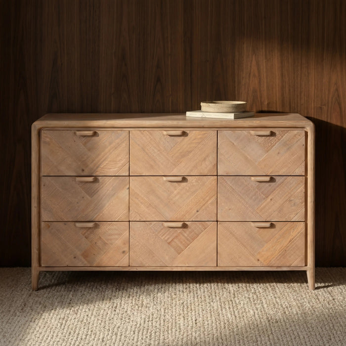 Winslow 9 Drawer Chest of Drawers Natural
