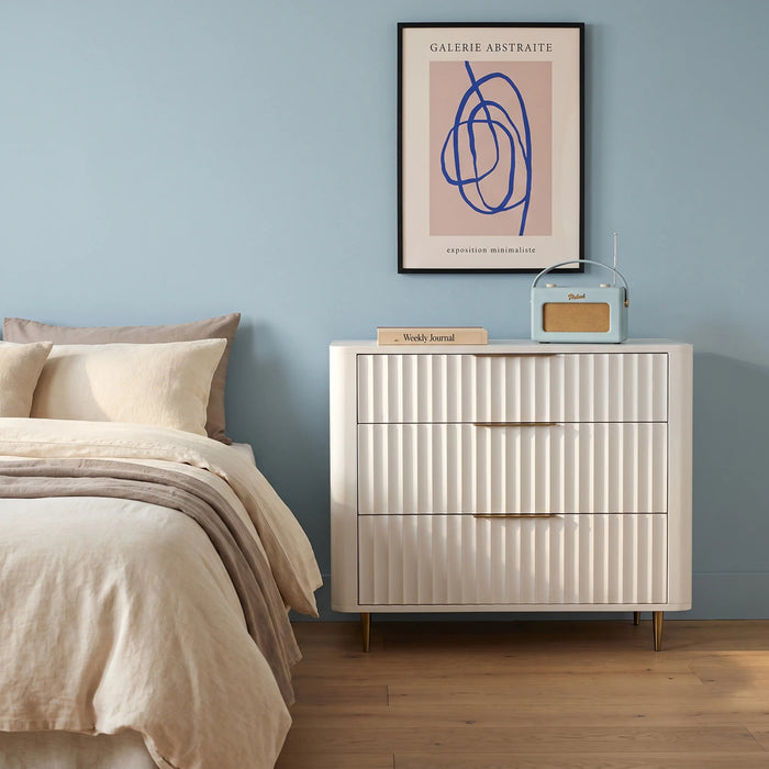 Suvi 3 Drawer Chest of Drawers Ivory