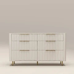 Suvi 6 Drawer Chest of Drawers | Ivory