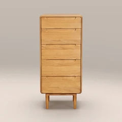 Percy Tall 5 Drawer Tall Chest of Drawers | Oak
