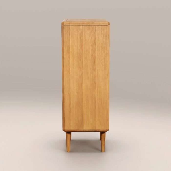 Percy Tall 5 Drawer Tall Chest of Drawers Oak
