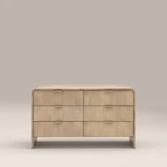 Winnie 6 Drawer Chest of Drawers | Natural Mango Wood