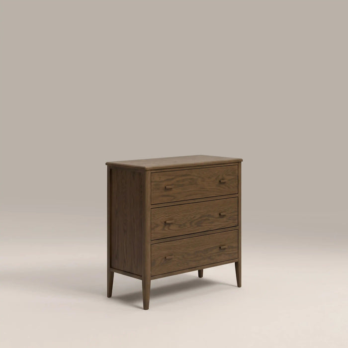 Zander 3 Drawer Chest of Drawers Walnut