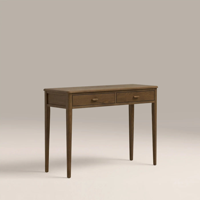 Zander 2 Drawer Wooden Console Table Walnut