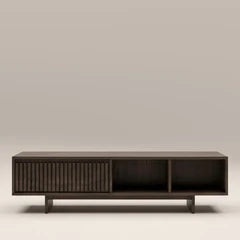 Tampere Rectangle Wooden Storage Coffee Table | Dark Walnut