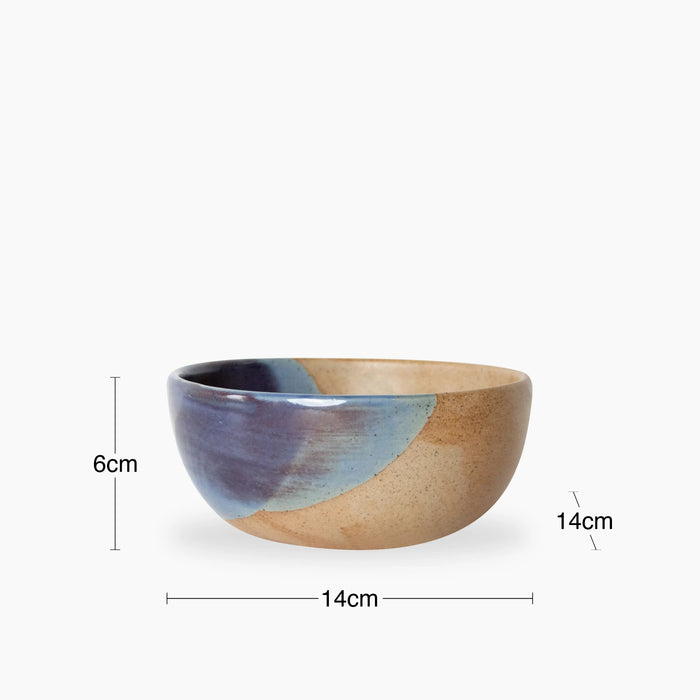 Tavora Set of 4 Cereal Bowls Cobalt Blue