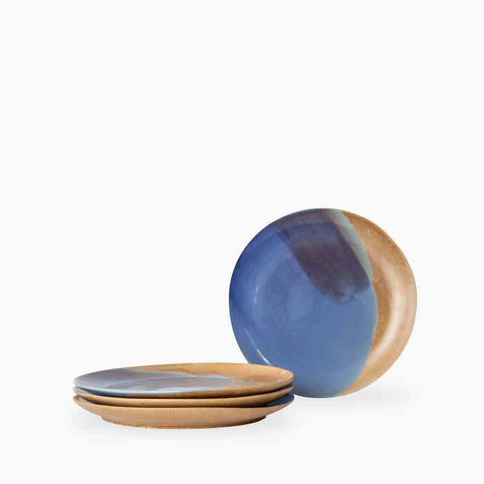 Tavora Set of 4 Dinner Plates Cobalt Blue