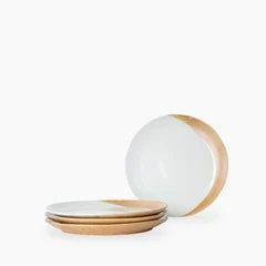 Tavora Set of 4 Dinner Plates | White