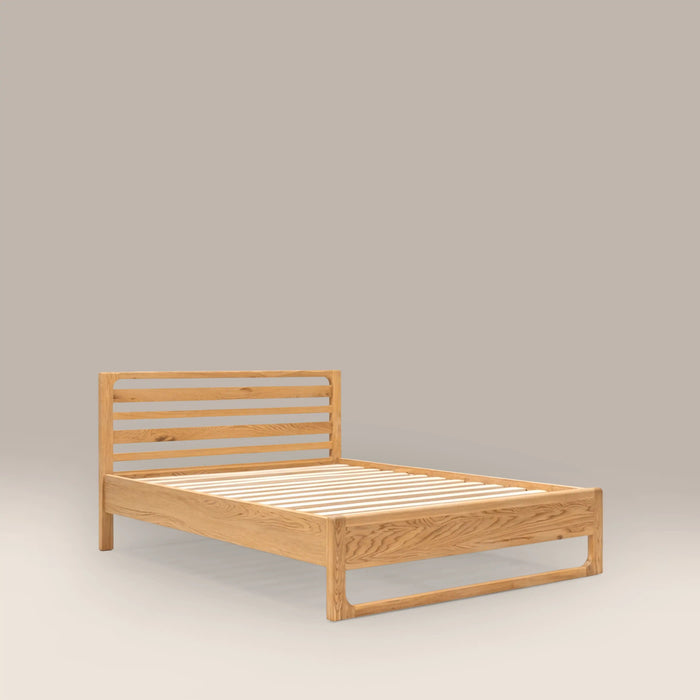 Blair Wooden Double Bed Oak