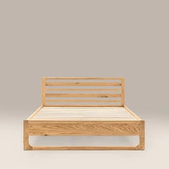 Blair Wooden Double Bed | Oak