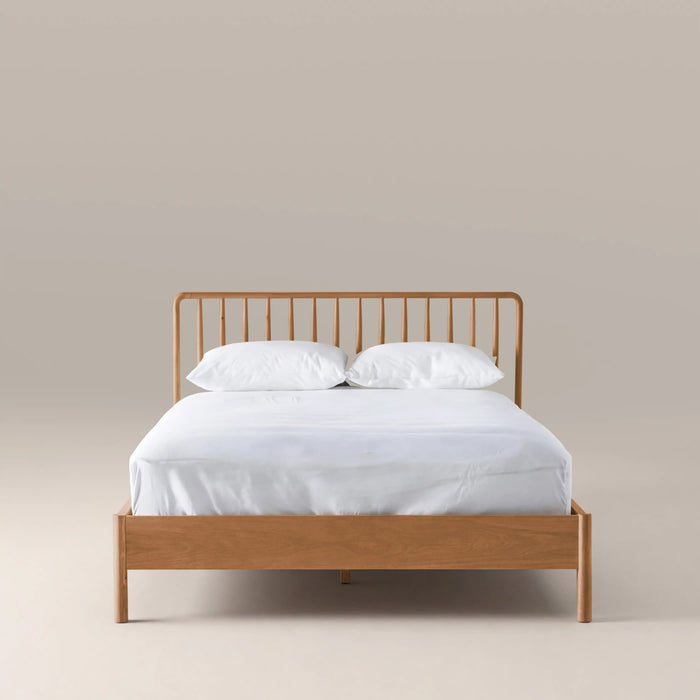 Eva Wooden Double Bed Oak