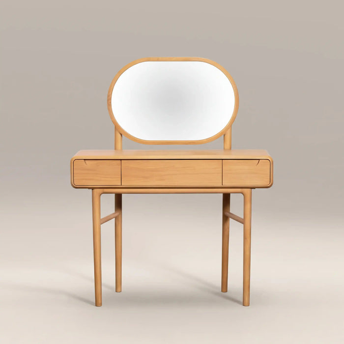 Percy 3 Drawer Wooden Dressing Table Oak