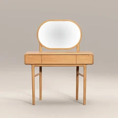 Percy 3 Drawer Wooden Dressing Table | Oak