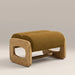 Tosca Footstool | Golden Brown Fabric