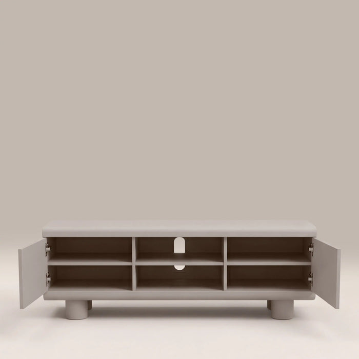 Bera 2 Door TV Stand Light Grey
