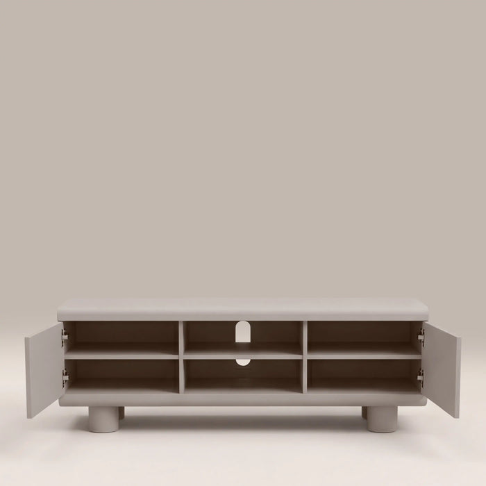 Bera 2 Door TV Stand | Light Grey