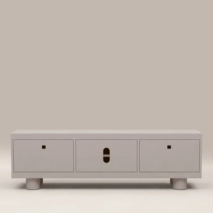 Bera 2 Door TV Stand Light Grey