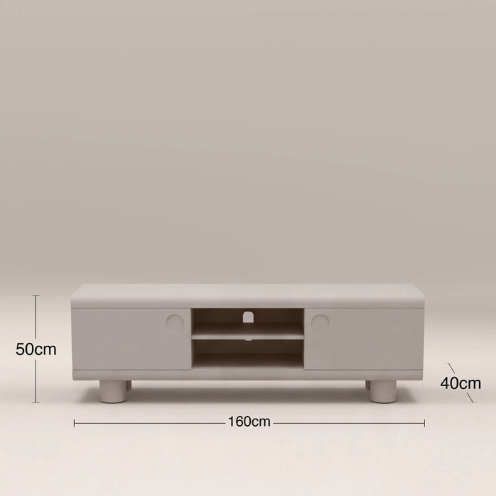 Bera 2 Door TV Stand | Light Grey
