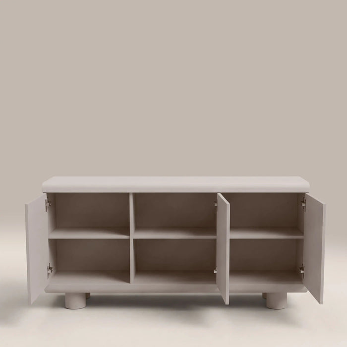 Bera 3 Door Large Sideboard Light Grey