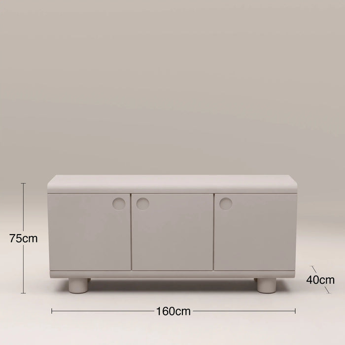 Bera 3 Door Large Sideboard Light Grey