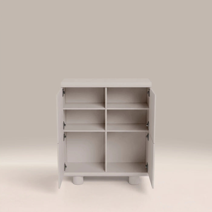 Bera 4 Door Sideboard Light Grey
