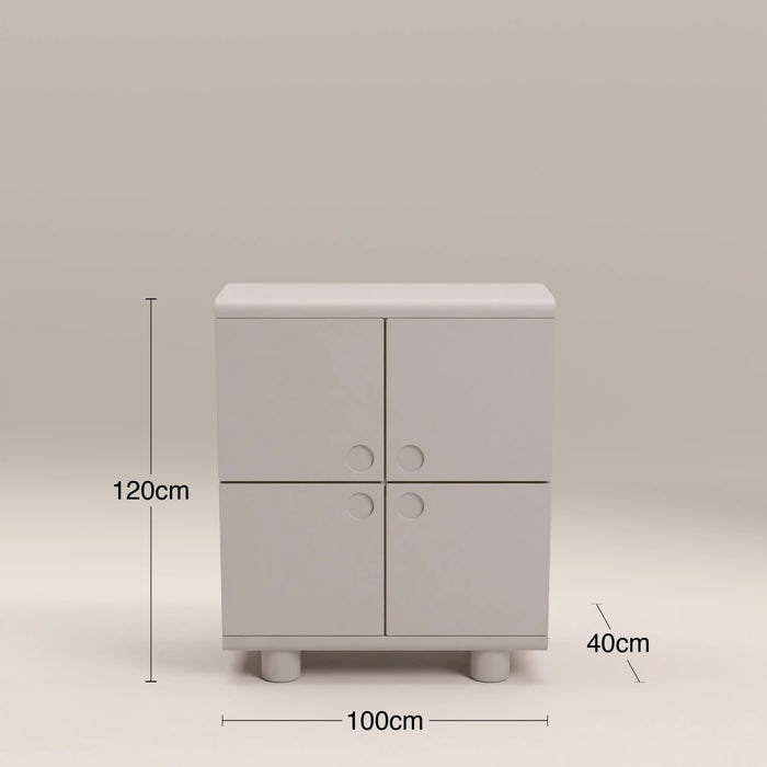 Bera 4 Door Sideboard Light Grey