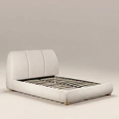 Paro King Bed | Ivory Boucle & Natural